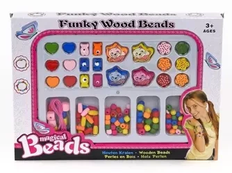 Zestaw drewnianych koralików - ADAR