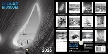 Kalendarz 2026 ścienny kwadrat The Polar Museum - Flame Tree