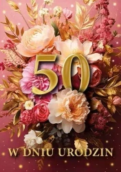 Karnet B6 3D Urodziny 50 - Armin Style