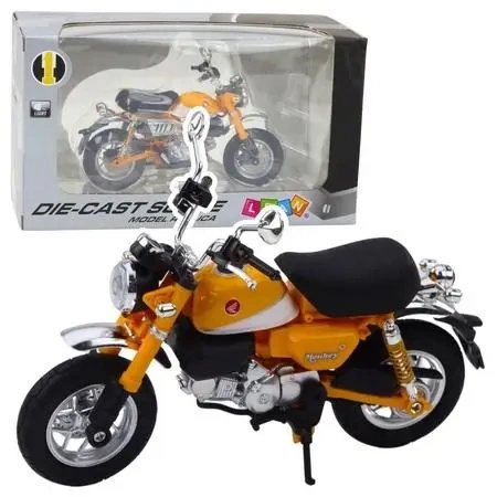 Motocykl retro ze światłem i dźwiękiem 1:12 - Leantoys