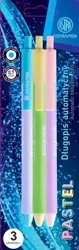 Długopis automatyczny Pastel Pen Astra 0,6mm blister 3 sztuki - ASTRA art-pap
