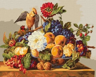 Malowanie po numerach - Jemiołuszka 40x50cm - Ideyka