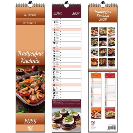 Kalendarz 2026 paskowy 13 planszowy Kuchnia - EV-Corp