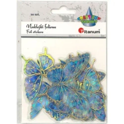 Naklejki foliowe motyle 10 wzorów 20szt - Titanum