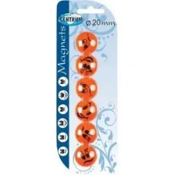 Magnesy do tablicy suchościeralnej Smile 20mm 6szt - Centrum