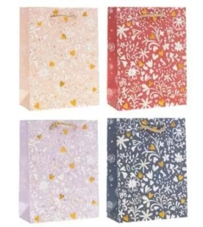 Torebka prezentowa 26x32x10cm MIX - Rozette