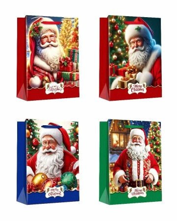 Torebka prezentowa L Boże Narodzenie platera mix