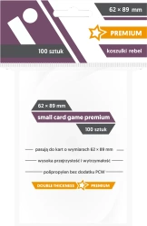 Koszulki na karty Rebel (59x86 mm) Small Card Game Premium 100 sztuk