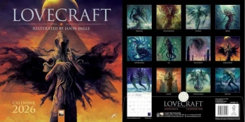 Kalendarz 2026 ścienny kwadrat Lovecraft - Flame Tree