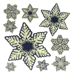 Śnieżynki świecące w ciemności - Arpex