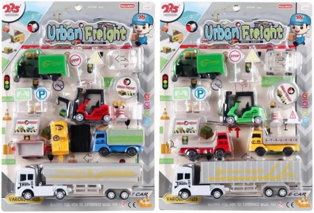 Zestaw pojazdów i znaków MIX - Trifox