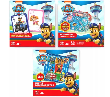 Zestaw Gier 3w1 Psi Patrol - Spin Master