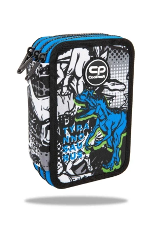 Piórnik potrójny z wyposażeniem Coolpack Jumper 3 T-Rex - PATIO