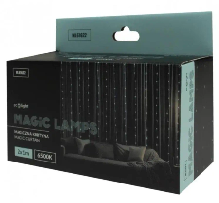 Magiczna kurtyna 200led 2mx1m 6500K,DC5V - Eco Light