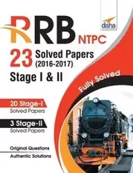 RRB NTPC 23 Solved Papers 2016-17 Stage I & II English Edition - Disha Experts