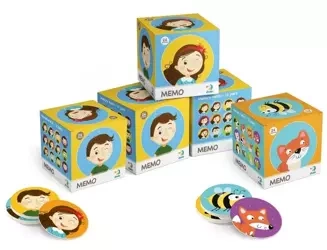 Memo mini 24 elementy mix - Dodo