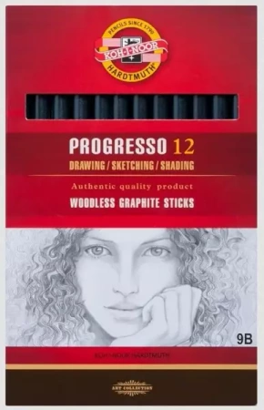 Olówek Progresso 9B (12szt) - Koh-I-Noor