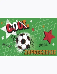 Zaproszenie Z 160x95 zest. 62136 Dziecięce - Chłopiec, Piłki, Urodziny, Zielone - POL-MAK