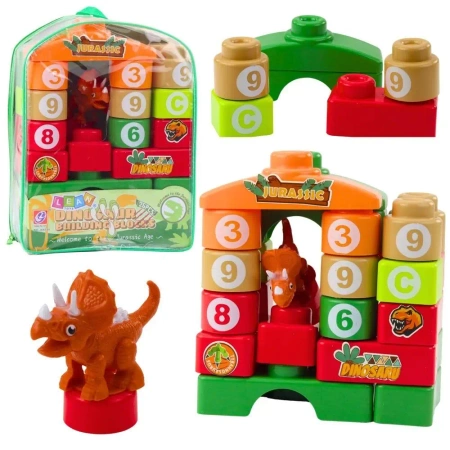 Klocki konstrukcyjne edukacyjne cyfry litery - Leantoys