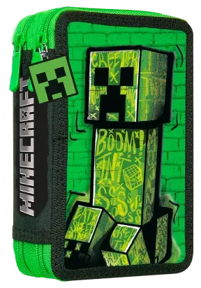 Piórnik dwukomorowy z wyposażeniem Minecraft MC00054 - Kids Euroswan