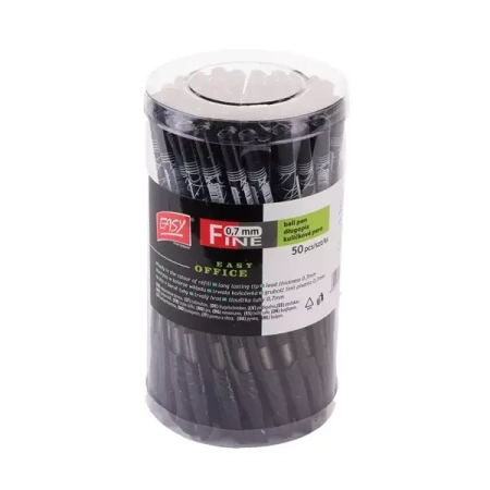 DługopisFine 0,7mm czarny (50szt) EASY - Easy Stationery