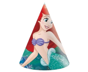 Czapeczki papierowe Ariel Disney 6szt - Godan