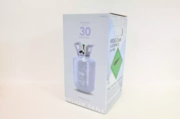 Butla z helem błękit 30balonów 75788