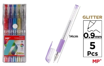 Długopis brokatowy 0.9mm 5 kolorów - MP Main Paper