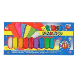 Plastelina kwadratowa 12x12mm 12 kolorów - Titanum