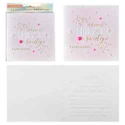 Zaproszenie Chrzest 5szt - Kukartka