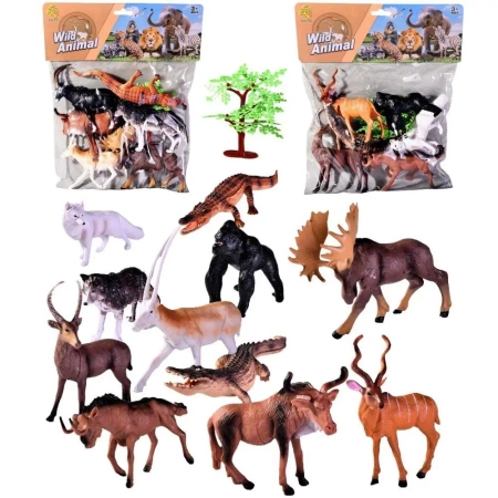 Zwierzęta dzikie zoo 6szt MIX - Trifox