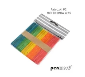 Patyczki kolorowe 50szt - Penword