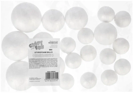 Bombka styropianowa mix - Craft with Fun