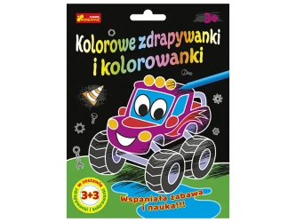 Zdrapywanki&kolorowanki Autka i dinuś 3+3 - Ranok-Creative