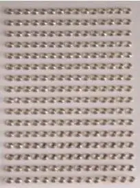 Dżety samoprzylepne srebrne 6mm 140szt - Brewis