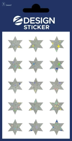 Naklejki foliowe - srebrne gwiazdki - Zdesign