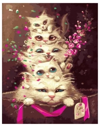 Malowanie po numerach - Emocjonalne kocięta 40x50 - Twoje Hobby