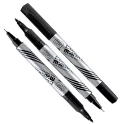 Marker CD dwustronny czarny (12szt) EASY - Easy Stationery