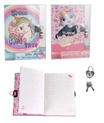 Pamiętnik A6 z kłódką MIX - MP Main Paper