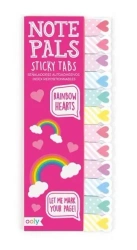 Karteczki samoprzylepne Tęczowe Serduszka - Kolorowe Baloniki