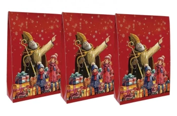 Opakowania prezentowe czerwone BN 3szt - Rafael