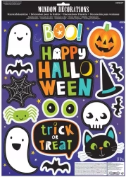 Amscan naklejki na okna Halloween Przyjaciele juni