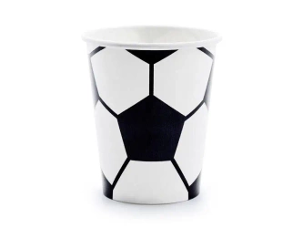 Kubeczki Piłka 260 ml 6szt - PartyDeco
