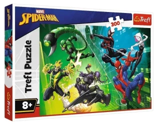 Puzzle 300 W pajęczej sieci Spiderman - Trefl