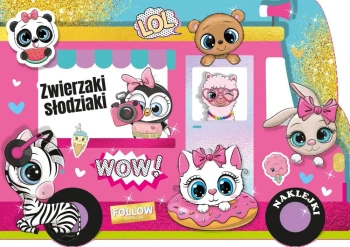 Zwierzaki słodziaki. Kolorowanka z wykrojnika - Katarzyna Maćkowiak