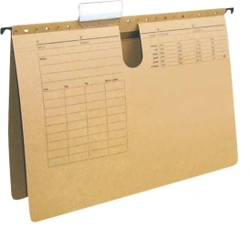 Skoroszyt zawieszkowy A4 karton jasnobrązowy - Q-Connect