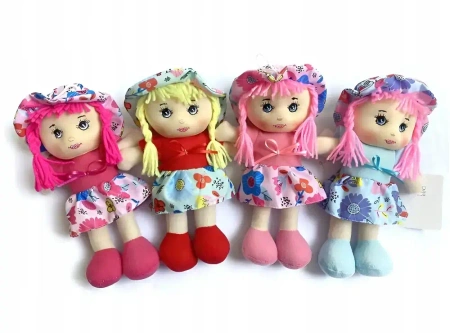 Lalka szmacianka 25cm 4kol BLAL8504 68504