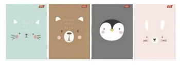 Zeszyt A5/32K linia dwukolorowa Cute Face (15szt) - UNIPAP