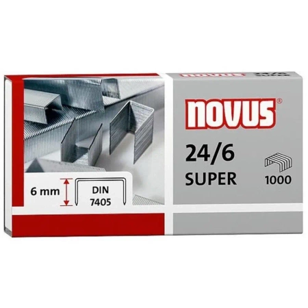 Zszywki 24/6 Din super x 1000 - Novus
