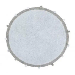 Dywan bawełniany Bubbly Soft Blue 120cm - Lorena Canals